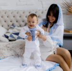 Костюм для хрещення хлопчика «Сині зорі» - Зображення 2