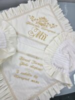 Іменна крижма-пледик  з рюшами - Зображення 2