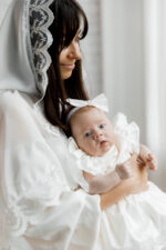 Палантин з молочним ажурним мереживом   - Зображення 2